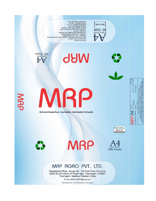 PAPER (A-4 WHITE)-MRP-Agro